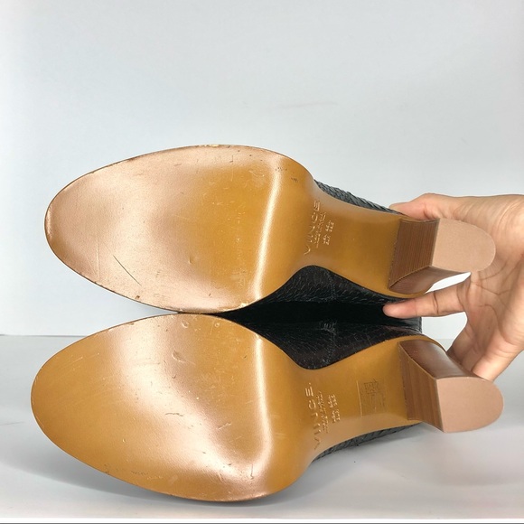 NEW VINCE Dempsey Python Print Leather Over-The-Knee Boots Women’s 9.5 Shoes - Picture 9 of 11